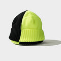 Bonnet tricoté bicolore