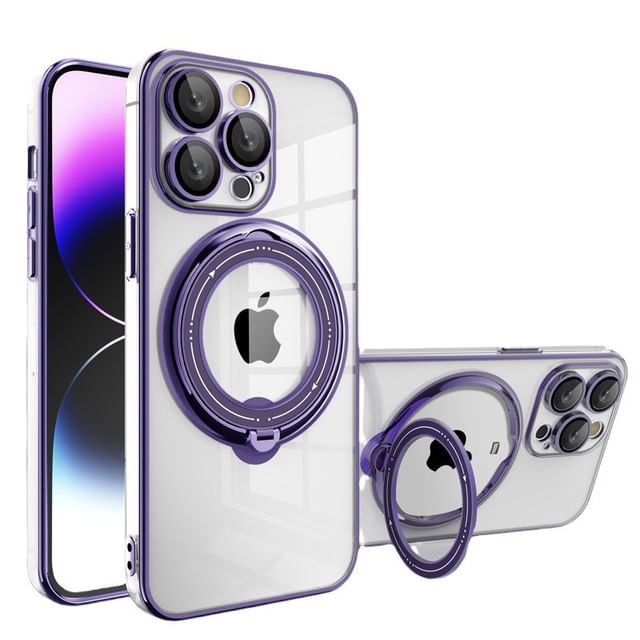 Magnetic Ring Stand Phone Case - Compatible with iPhone and MagSafe