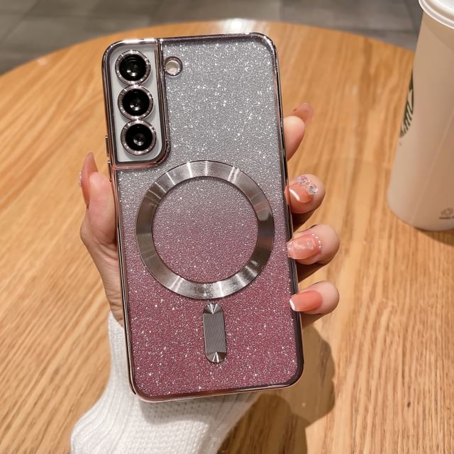 Glitter Magnetic Phone Case - Compatible with Samsung