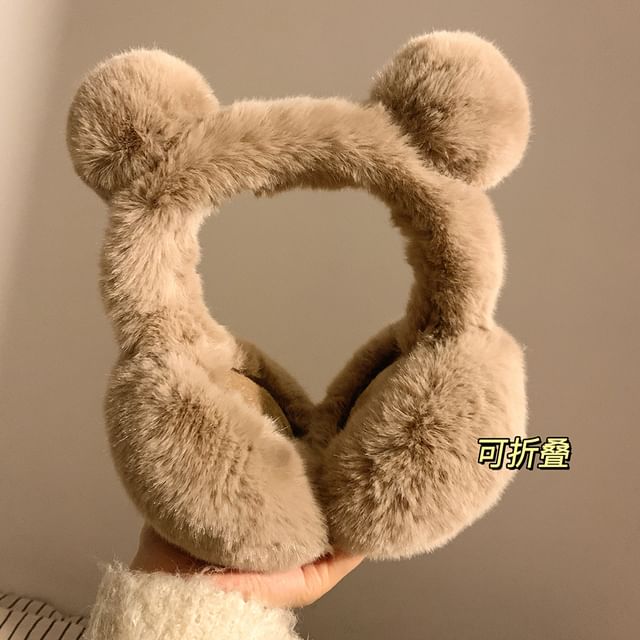 Earmuffs Bear Ear Chenille