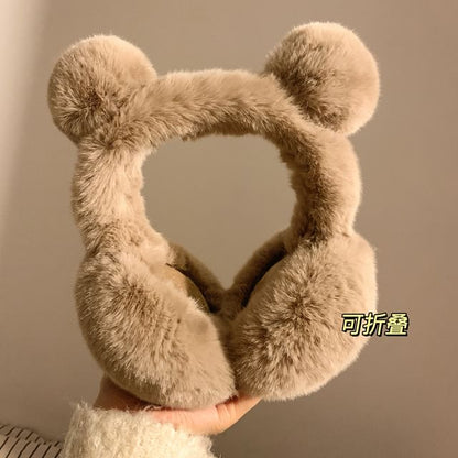 Earmuffs Bear Ear Chenille