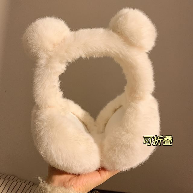 Earmuffs Bear Ear Chenille