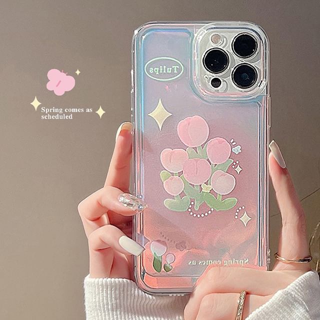 Tulip Holographic Phone Case - Compatible with iPhone and Huawei