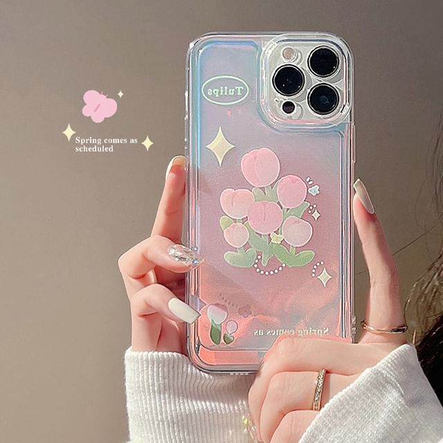 Tulip Holographic Phone Case - Compatible with iPhone and Huawei