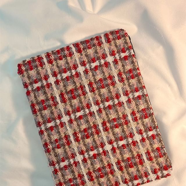 Plaid Knit Tablet Case - Compatible with iPad