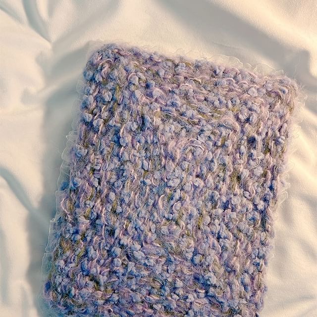 Melange-Strickhülle für iPad