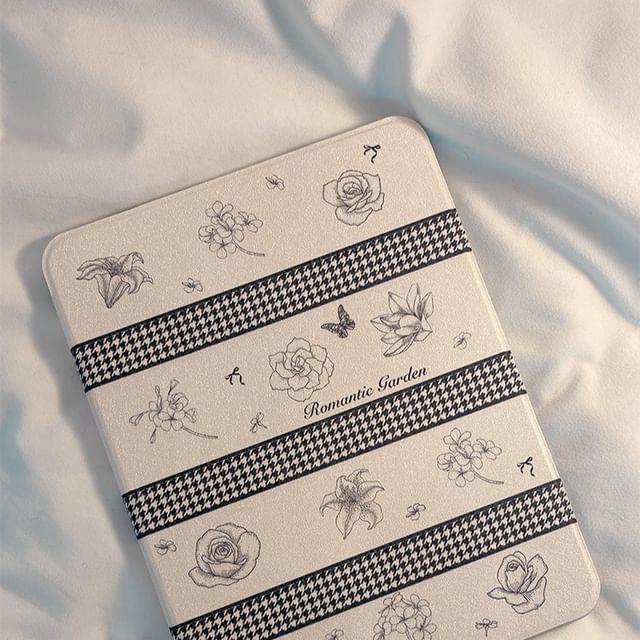 iPad-Hülle mit Blumenmuster