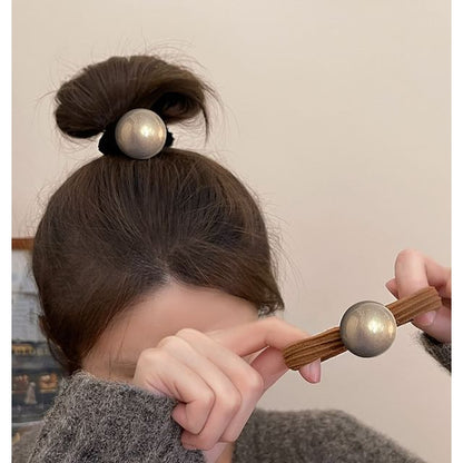 / パールフェイクセットヘアタイ