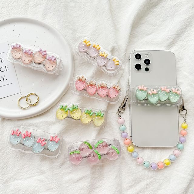 for (Various Clip Designs) Lanyard Phone Fruit