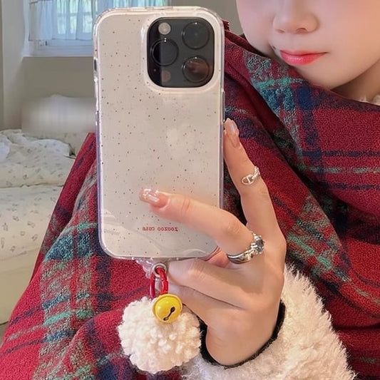 Phone Pom Splattered Bell Case