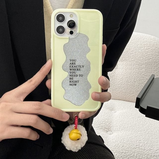 Telefonglocke Pom Case Schriftzug