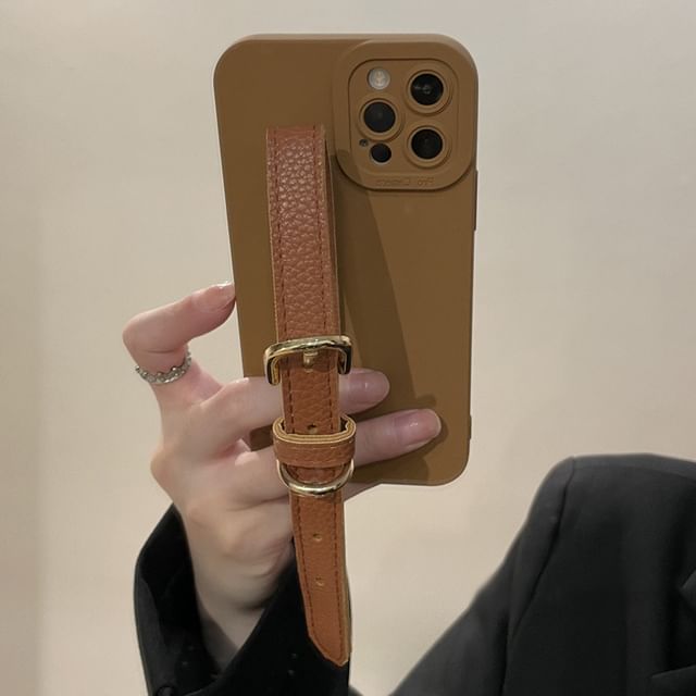 Case Strap Phone Faux Pearl
