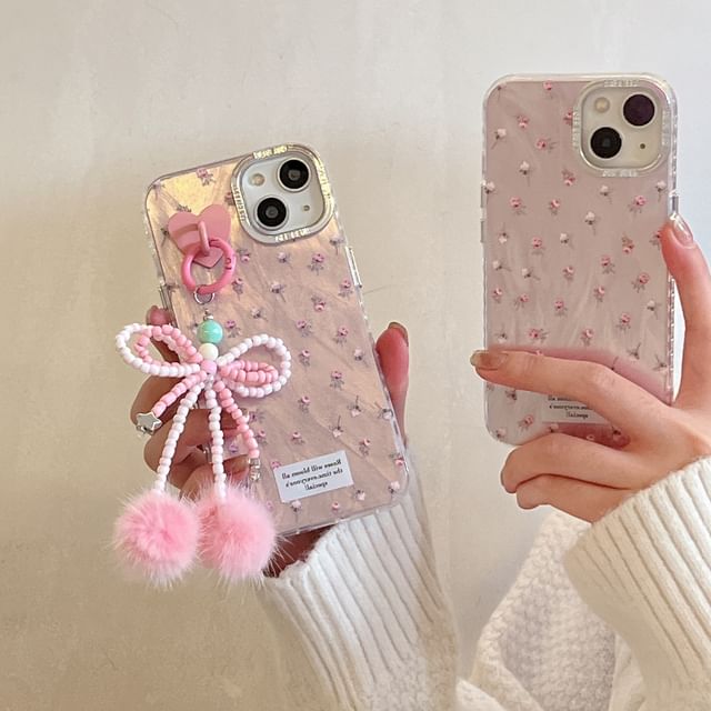 Hülle für Handy mit Blumenmuster