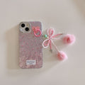 Hülle für Handy mit Blumenmuster