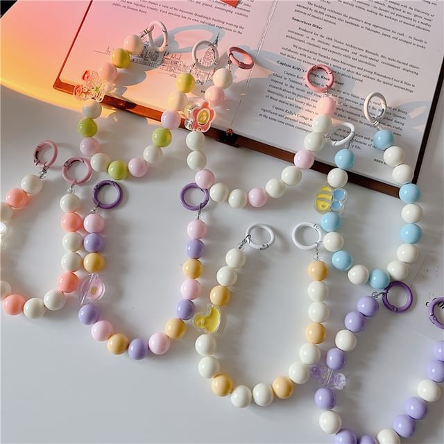 ストラップボウビーズフォン