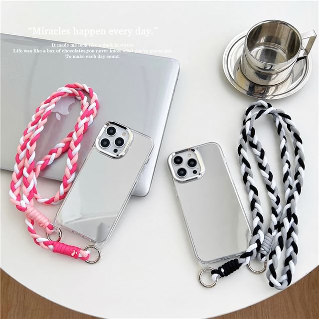 Geflochtene Handy-Lanyard-Hülle