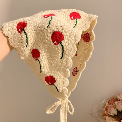 Scarf Embroidered Triangle (Various Designs) Head