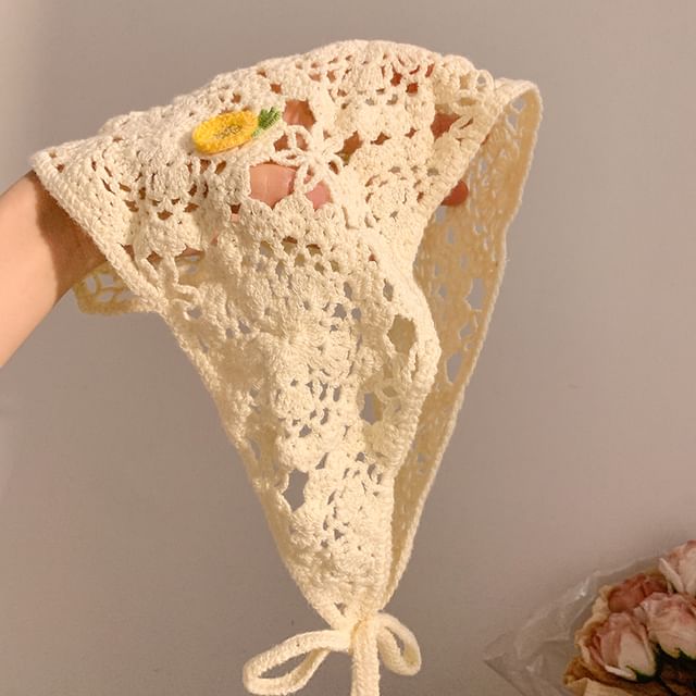 Scarf Embroidered Triangle (Various Designs) Head