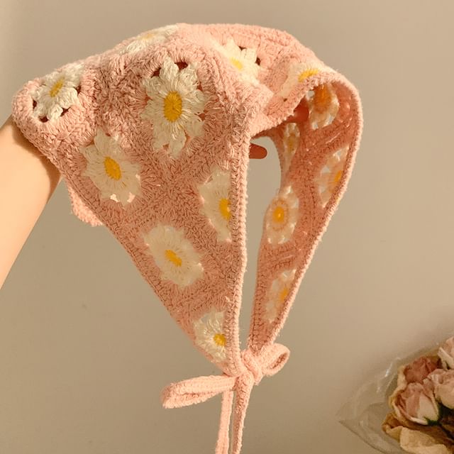 Scarf Embroidered Triangle (Various Designs) Head