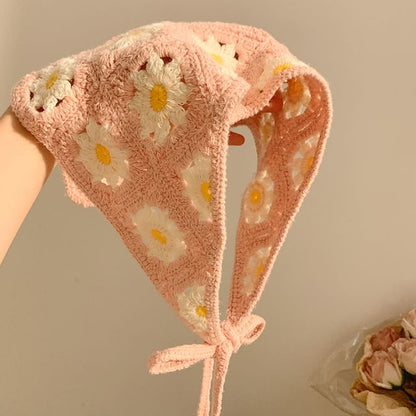 Scarf Embroidered Triangle (Various Designs) Head