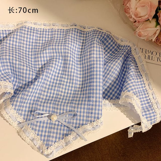 シュシュレーススカーフデザイン）トライアングルトリム（様々なセットヘッド/