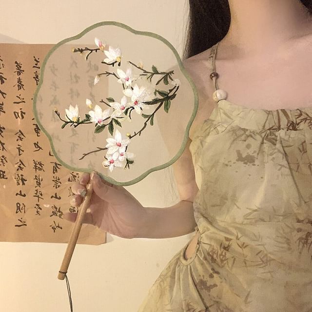 Hand-/Fächerbestickte Druckquaste