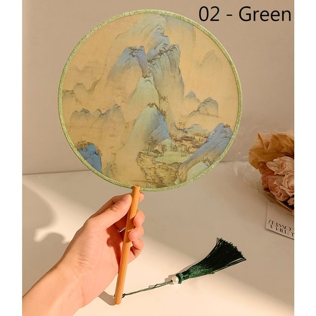 Hand-/Fächerbestickte Druckquaste