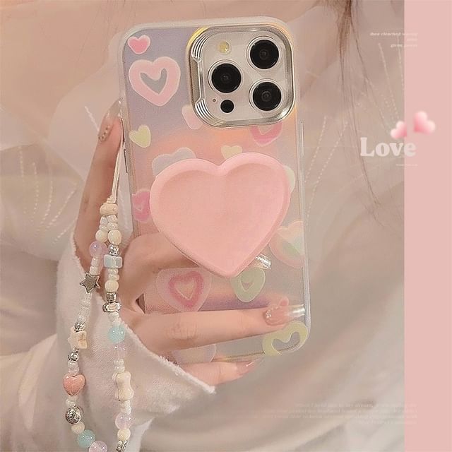 Holographic Case Phone Heart