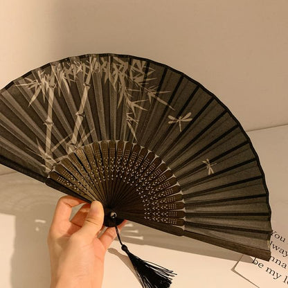 Designs) Print Bamboo Fan Foldable Hand (Various
