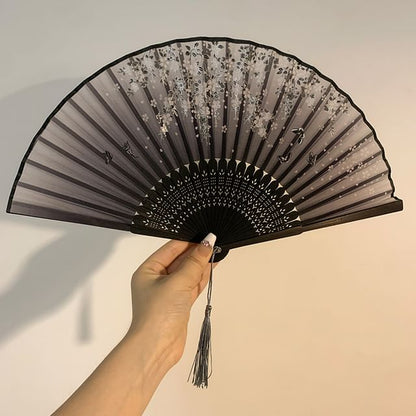 Designs) Print Bamboo Fan Foldable Hand (Various
