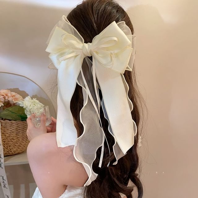 Clip Organza Hair Bow