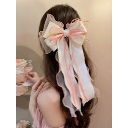 Clip Organza Hair Bow