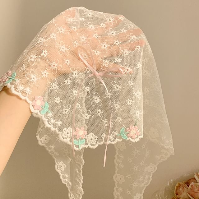 Bow Lace Headkerchief