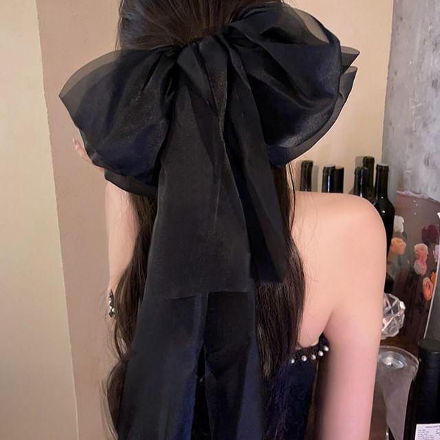 Clip Bow Hair Fabric