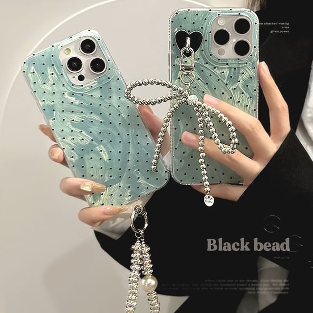 Strap Polka Phone Set Case Dot / Charm