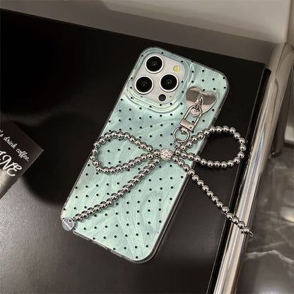 Strap Polka Phone Set Case Dot / Charm