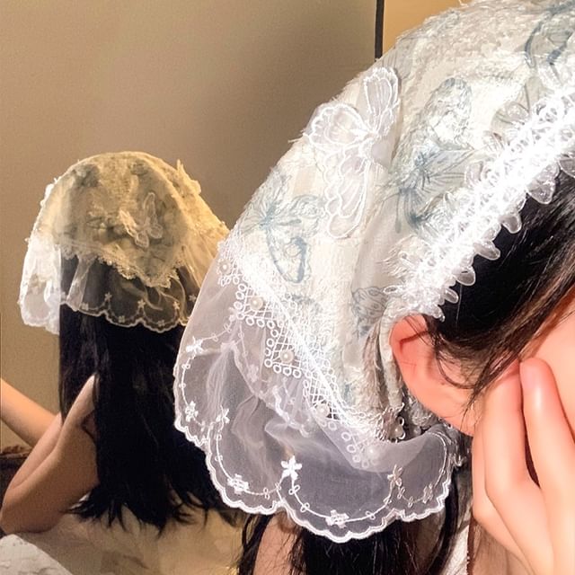 帽子ボンネットバタフライ