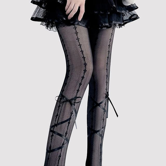 Accent Tights Bow Sheer