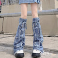 Beinwärmer aus Denim Washed