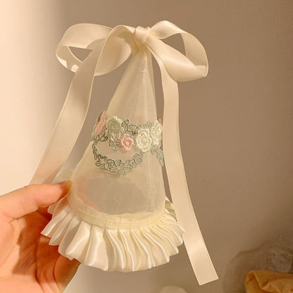 パーティーフリルハット刺繍