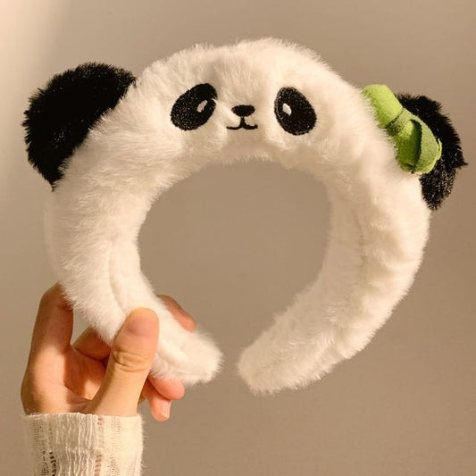 Fluffy Headband Panda