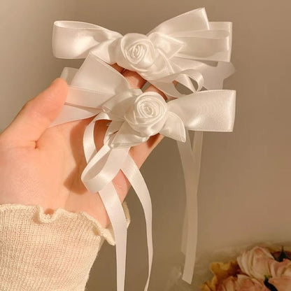 Clip Hair Bowknot Flower