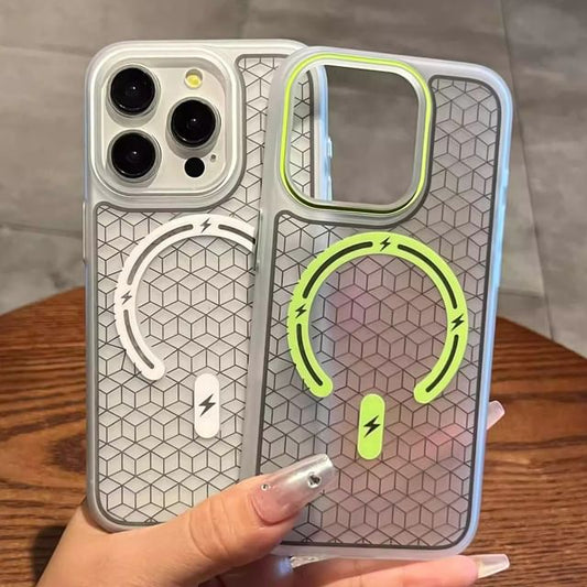 （互換性のある磁気電話ケース幾何学模様MagSafe）付き