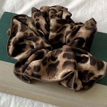 Leopard Hair Print Scrunchie