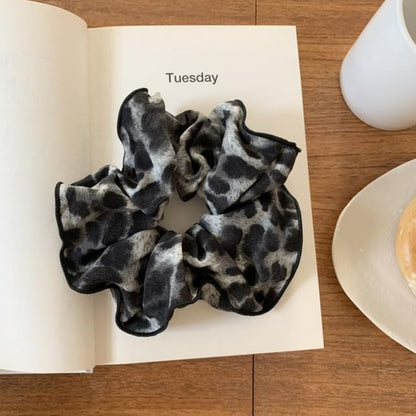 Leopard Hair Print Scrunchie
