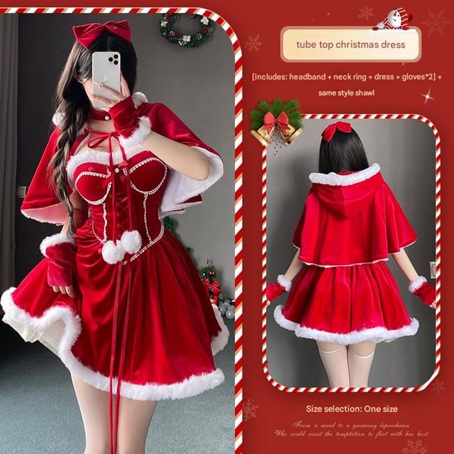 Christmas Girl Cosplay Costume Set