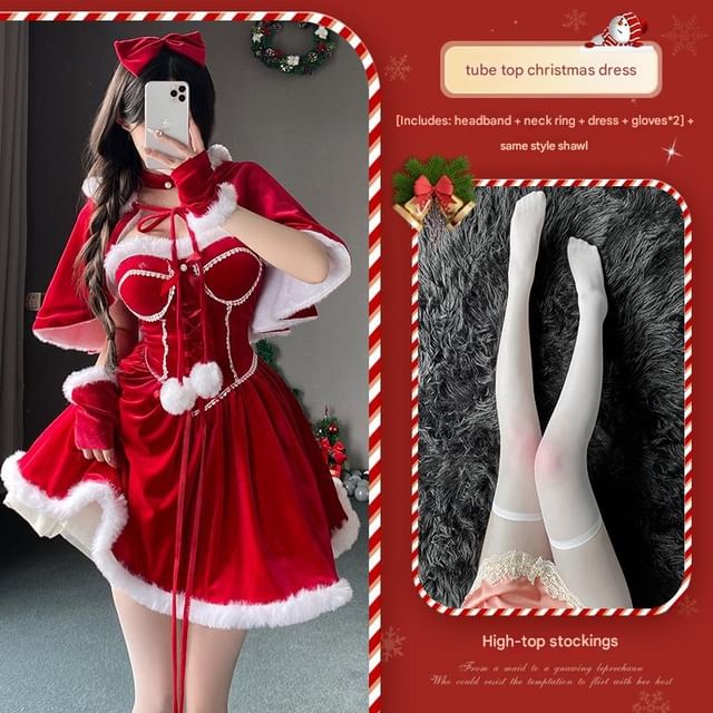 Christmas Girl Cosplay Costume Set