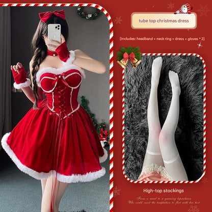 Christmas Girl Cosplay Costume Set