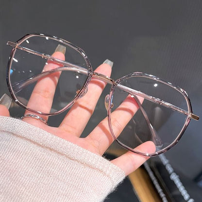 Metal Geometric Blue Light Glasses Blocking