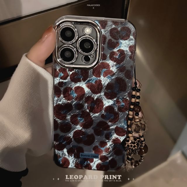/ Print Strap Leopard Set Case Phone